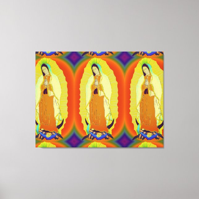 our lady of guadalupe canvas print (Front)