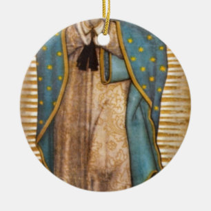 Our Lady Of Guadalupe Ceramic Tree Decoration