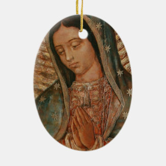 our lady of guadalupe ceramic tree decoration