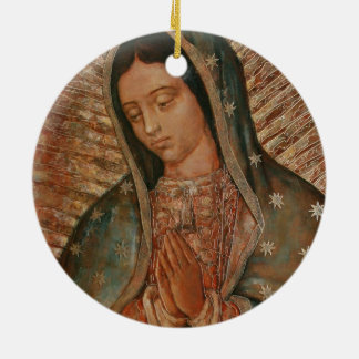 our lady of guadalupe ceramic tree decoration