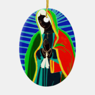 our lady of guadalupe ceramic tree decoration