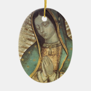 OUR LADY OF GUADALUPE CERAMIC TREE DECORATION
