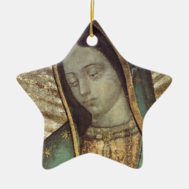 OUR LADY OF GUADALUPE CERAMIC TREE DECORATION (Front)