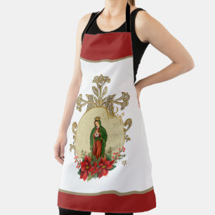 Our Lady of Guadalupe Christmas Virgin Mary  Apron