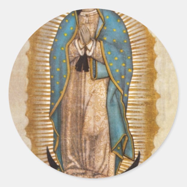 Our Lady Of Guadalupe Classic Round Sticker (Front)