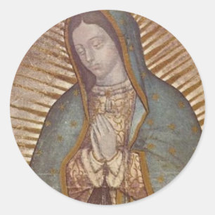 OUR LADY OF GUADALUPE CLASSIC ROUND STICKER