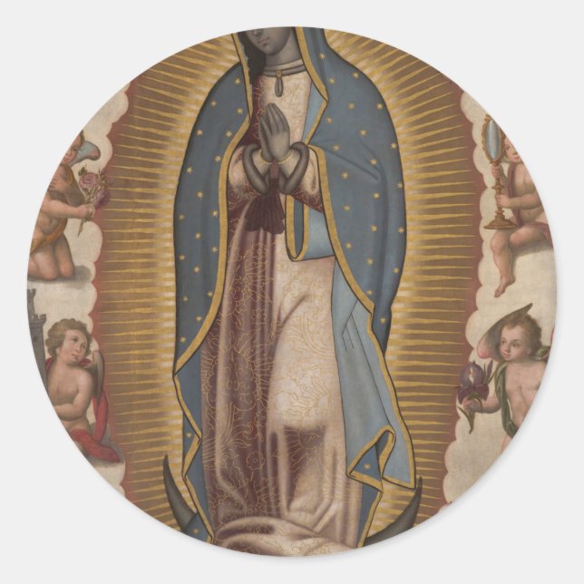 Our Lady Of Guadalupe Classic Round Sticker (Front)