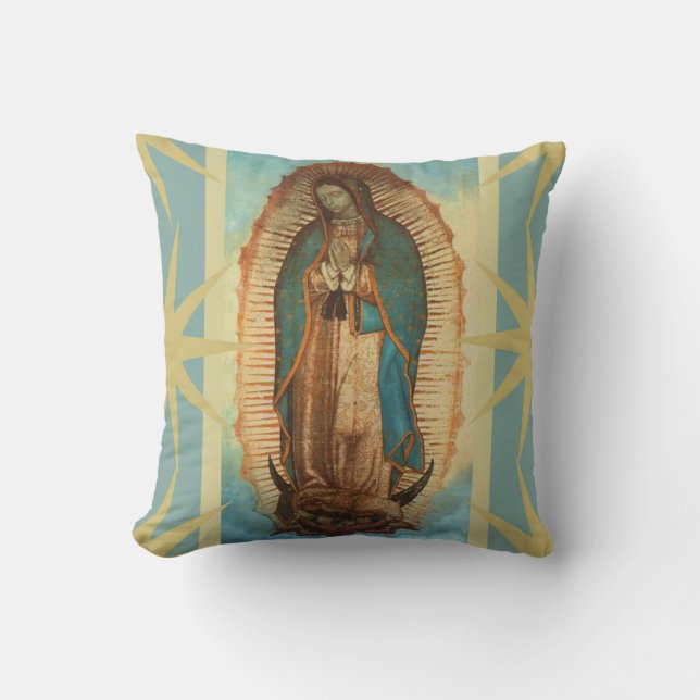 Our Lady of Guadalupe Cushion (Front)