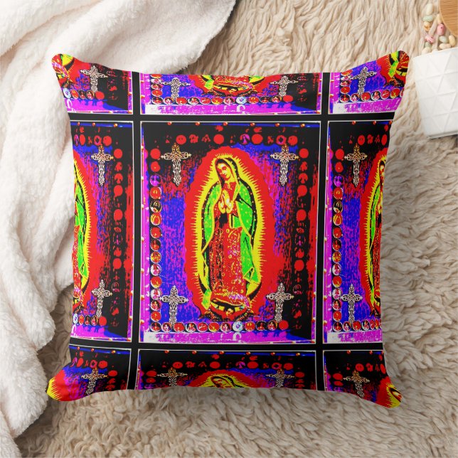 Our Lady Of Guadalupe  Cushion (Blanket)
