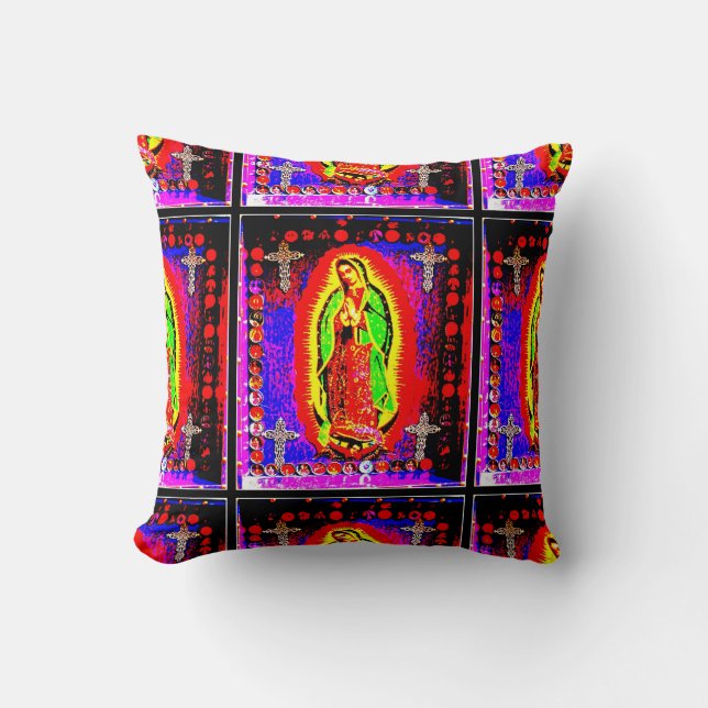 Our Lady Of Guadalupe Cushion (Front)