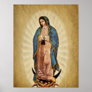 Our Lady of Guadalupe Devotional Image. Poster