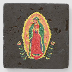 Our Lady of Guadalupe Faith Inspired Protection Stone Coaster