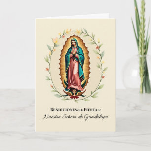 Our Lady of Guadalupe Feast Blessings Spanish Card