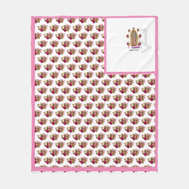 Our Lady of Guadalupe Fleece Blanket (Front)