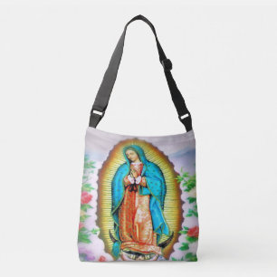 Our Lady of Guadalupe Floral Crossbody Bag