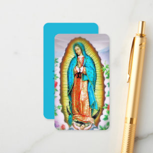 Our Lady of Guadalupe Floral Morning Prayer Enclosure Card