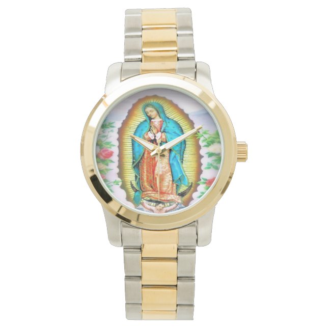 Our Lady of Guadalupe Floral Watch (Front)