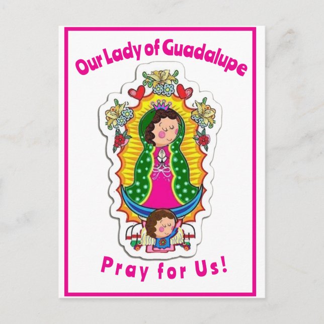 Our Lady of Guadalupe Folded Greeting Card (Front)