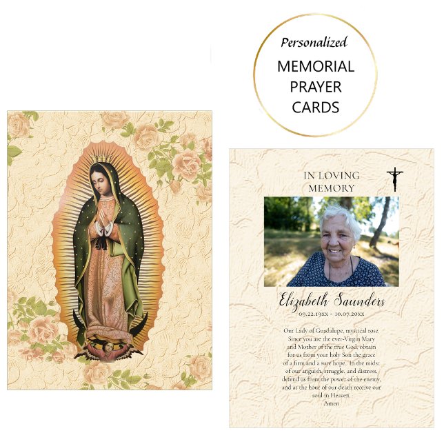 Our Lady of Guadalupe Funeral Prayer Card (Creator Uploaded)