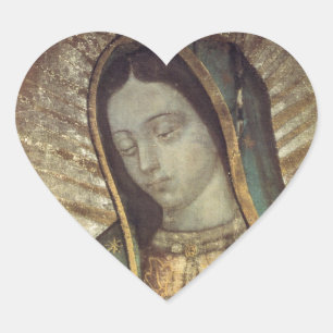 OUR LADY OF GUADALUPE HEART STICKER