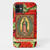 Our Lady of Guadalupe in Prayer w Roses