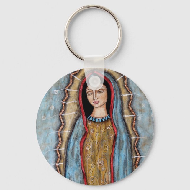 Our Lady of Guadalupe Key Ring (Front)