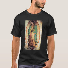 Our Lady of Guadalupe Men's Black T-Shirt