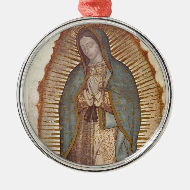 Our Lady of Guadalupe Metal Tree Decoration (Front)