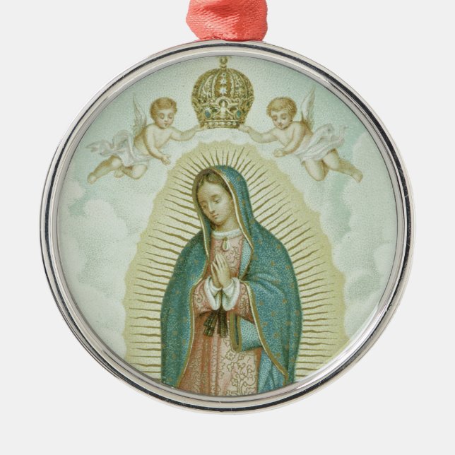 Our Lady Of Guadalupe Metal Tree Decoration (Front)