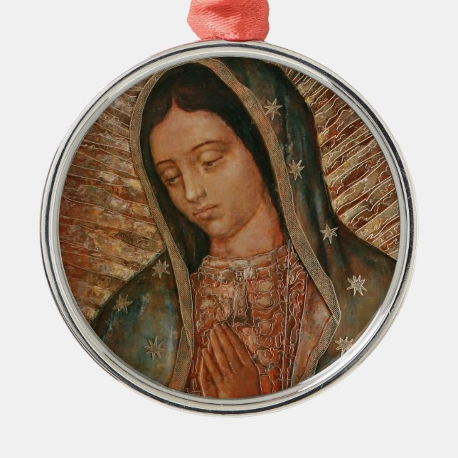 our lady of guadalupe metal tree decoration (Front)