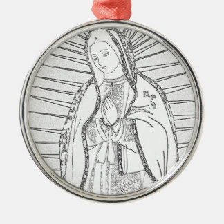 our lady of guadalupe metal tree decoration