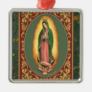 OUR LADY OF GUADALUPE METAL TREE DECORATION