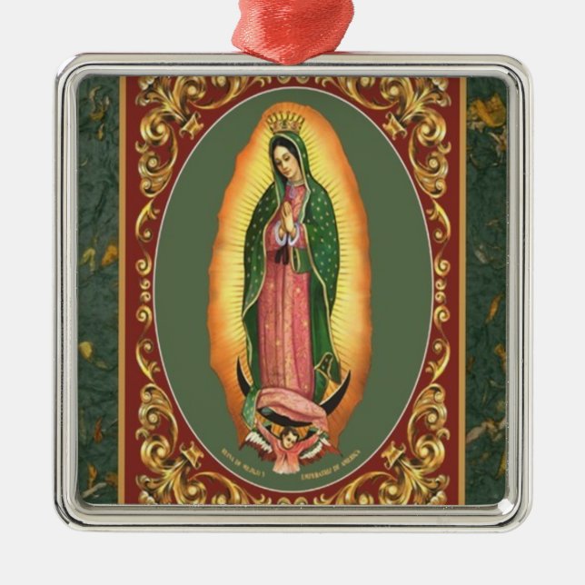 OUR LADY OF GUADALUPE METAL TREE DECORATION (Front)