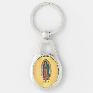 Our Lady of Guadalupe Mexico Catholic Gold Key Ring
