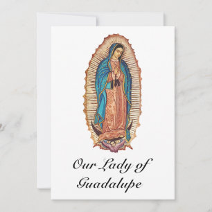 Our Lady of Guadalupe Miraculous Tilma Fine Art Invitation
