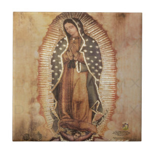 Our Lady Of Guadalupe Mother Mary Tile