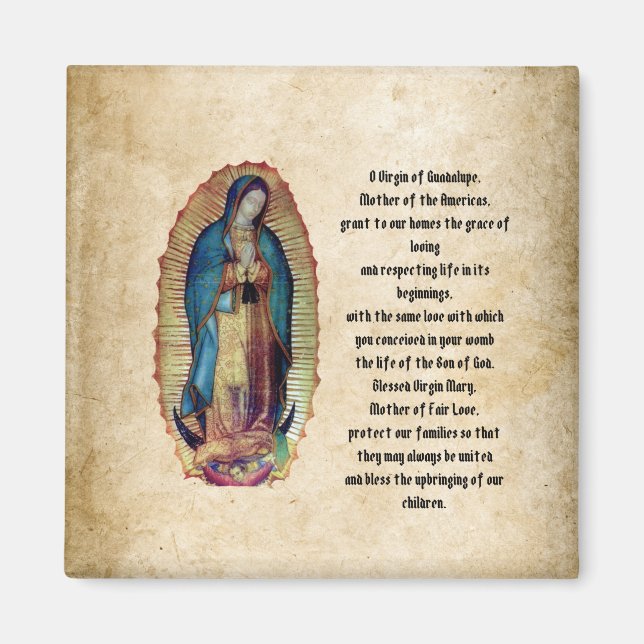 Our Lady of Guadalupe, Nuestra Señora de Guadalupe Magnet (Front)