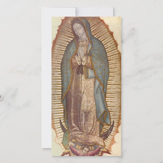 Our Lady of Guadalupe (Nuestra Señora) (Virgen) Card (Front)