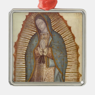 Our Lady of Guadalupe (Nuestra Señora) (Virgen) Metal Tree Decoration