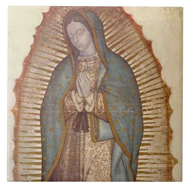 Our Lady of Guadalupe (Nuestra Señora) (Virgen) Tile (Front)