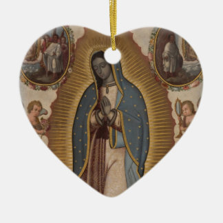 OUR LADY OF GUADALUPE PRAY FOR US CERAMIC TREE DECORATION