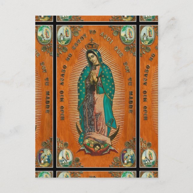 OUR LADY OF GUADALUPE PRAY FOR US POSTCARD (Front)