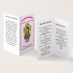 Our Lady of Guadalupe Prayer Card