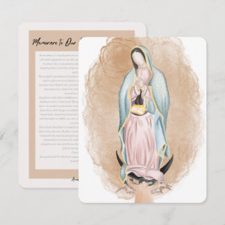 Our Lady of Guadalupe Prayer Card - 10 pack