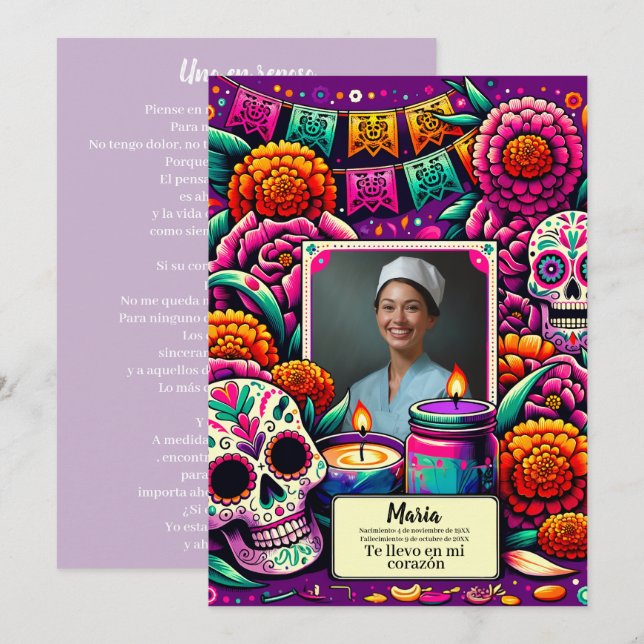 Our Lady of Guadalupe Prayer invitation  (Front/Back)