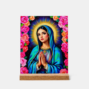 Our Lady of Guadalupe Praying Virgin Mary Cute Acrylic Sign