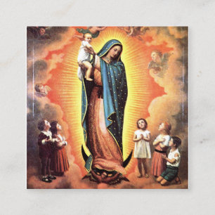 Our Lady Of Guadalupe Protectress Of The Unborn Square Business Card