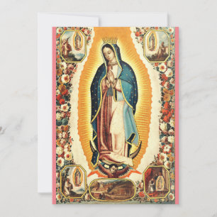 Our Lady Of Guadalupe Radiant Art Invitation