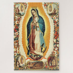 Our Lady Of Guadalupe Radiant Art Jigsaw Puzzle