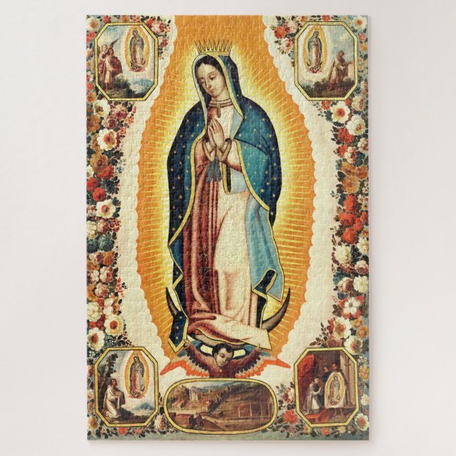 Our Lady Of Guadalupe Radiant Art Jigsaw Puzzle (Vertical)